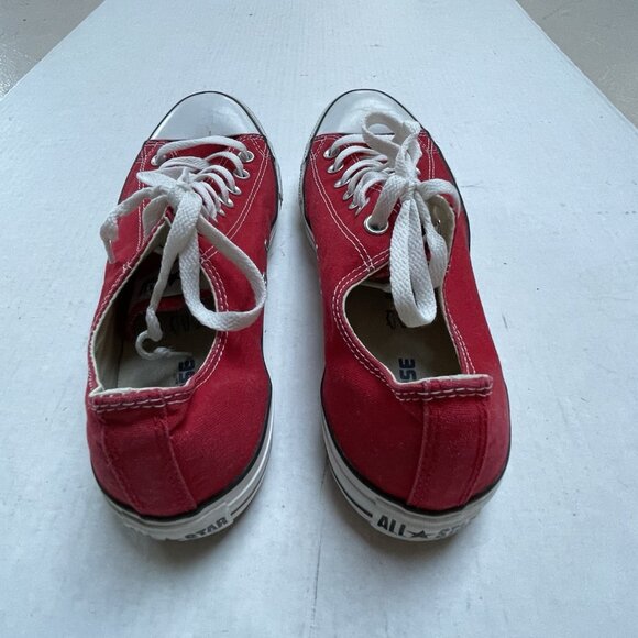 Converse All Star Chuck Taylor Shoes Ox Canvas Low Top Red Shoes Mens 11 - Picture 2 of 10
